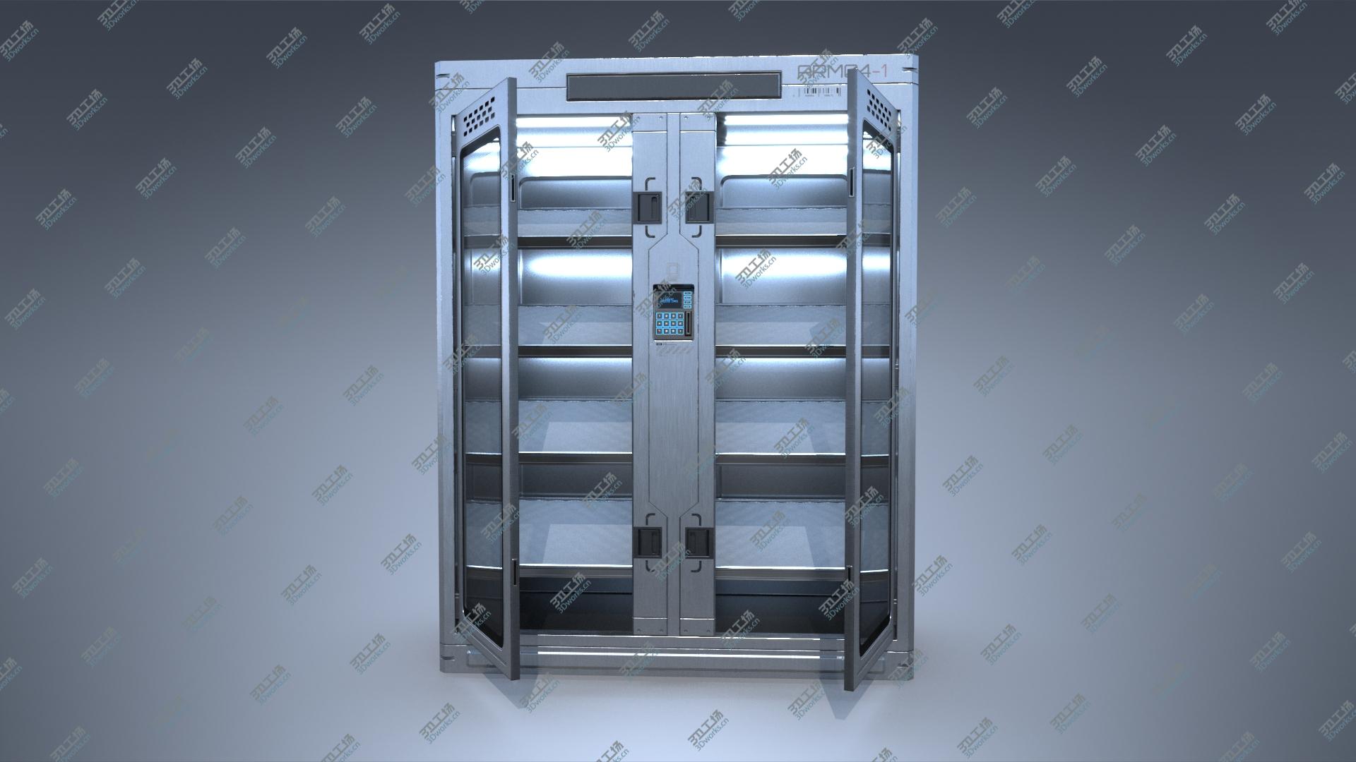 images/goods_img/202105074/Sci-fi Armory Rack Locker PBR model/5.jpg